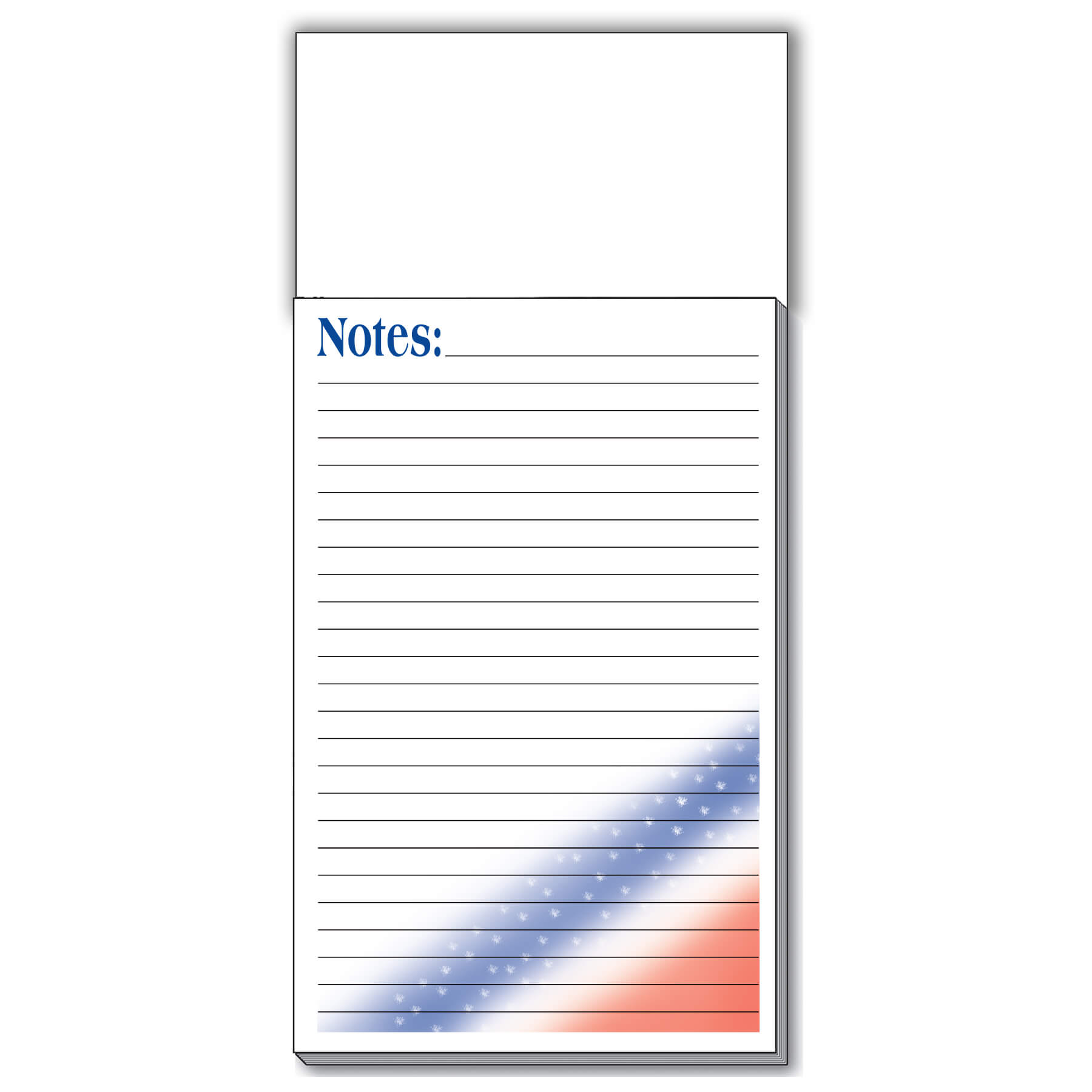 Blank Magnet with Patriotic Pad